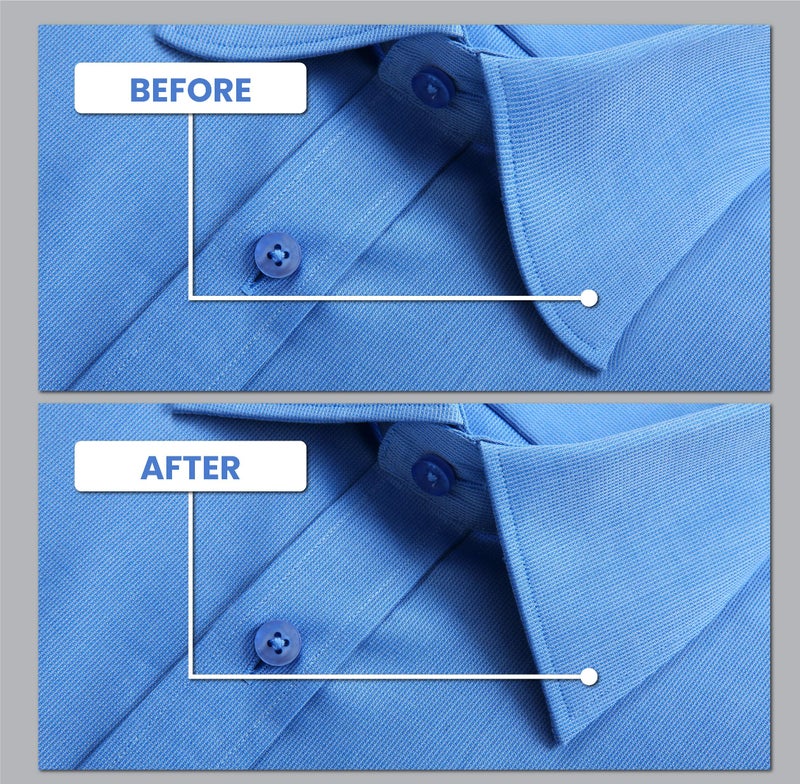 MENCH SUPER STAYS 100 Plastic Collar Stays For Men Dress Shirt in Plastic Box 2 Inches - Image 2